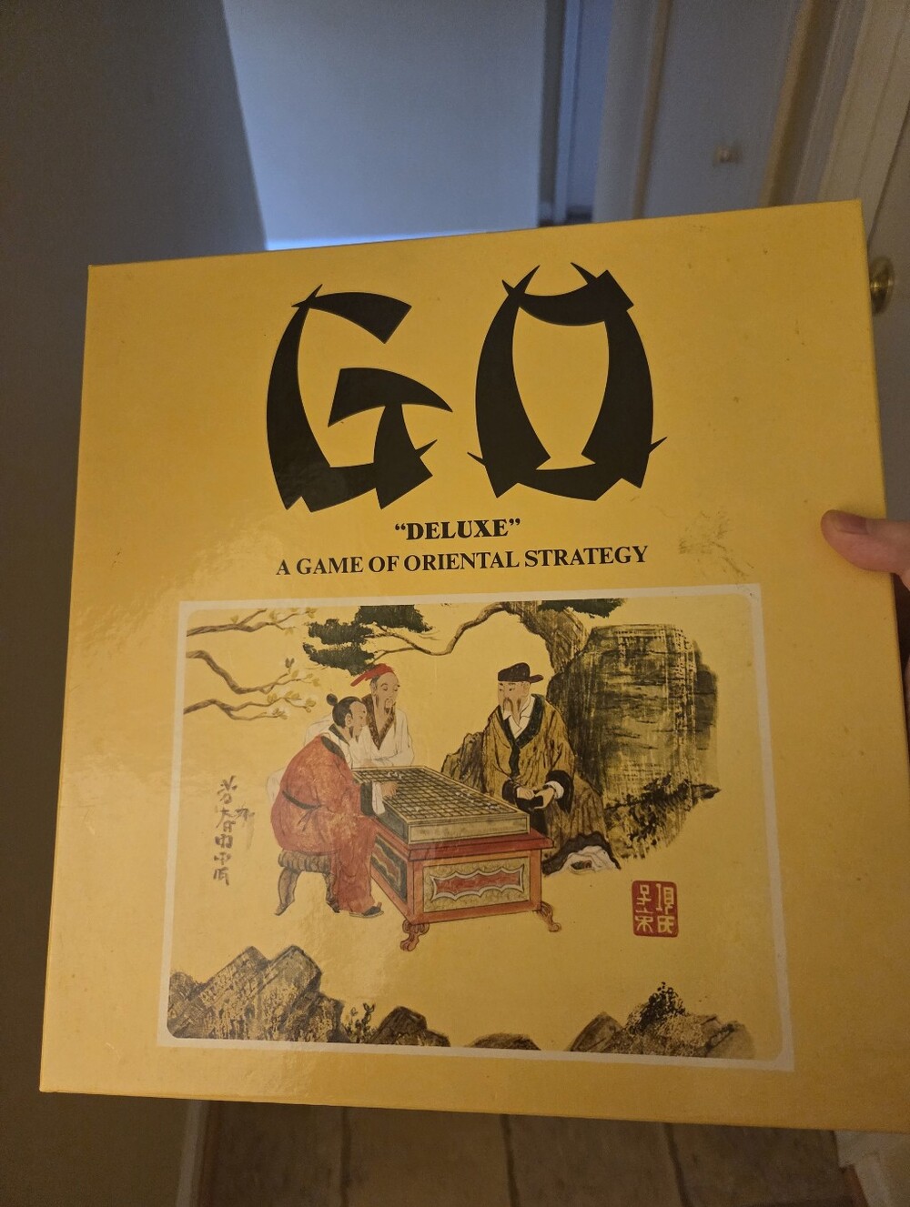 GO Deluxe - Game of Oriental Strategy Vintage Solid Wood Board
